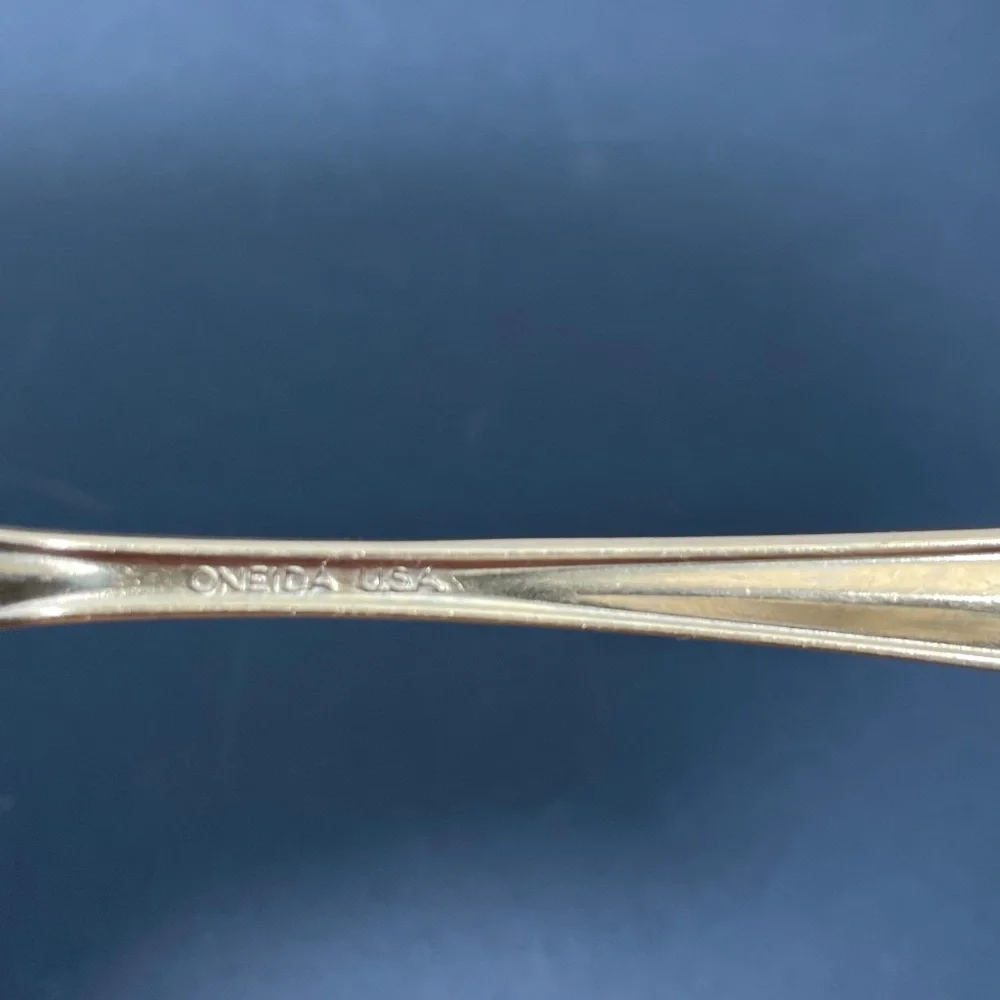 Vintage Oneida GALA IMPULSE Set of 4 Soup Spoons Stainless Flatware Silverware